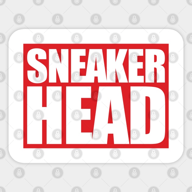 Sneakerhead Box Red 2 Sticker by Tee4daily